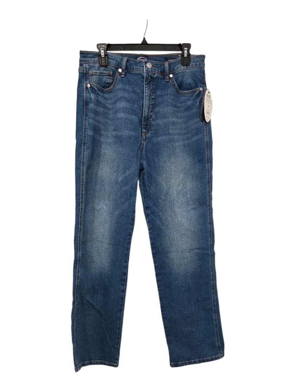 NWT Scoop High Rise Stovepipe Blue Jeans Legacy Stretch Denim Size 12